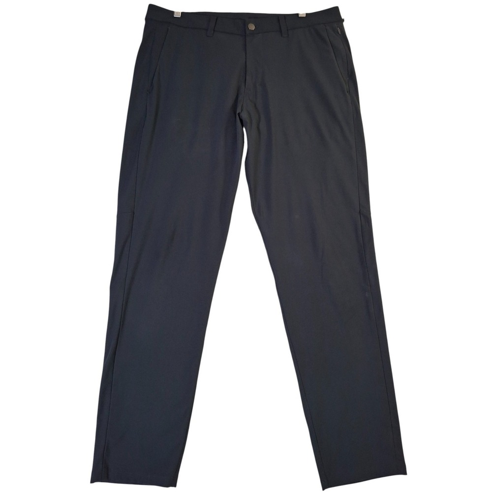 Lululemon Commission Slim Fit Pants Men's 36x31 Warpstreme Black LM5AF2S